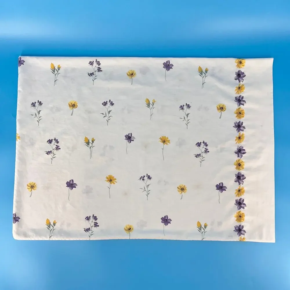 Vintage Cottagecore Floral Pillowcase 90s 1990s JCPenney